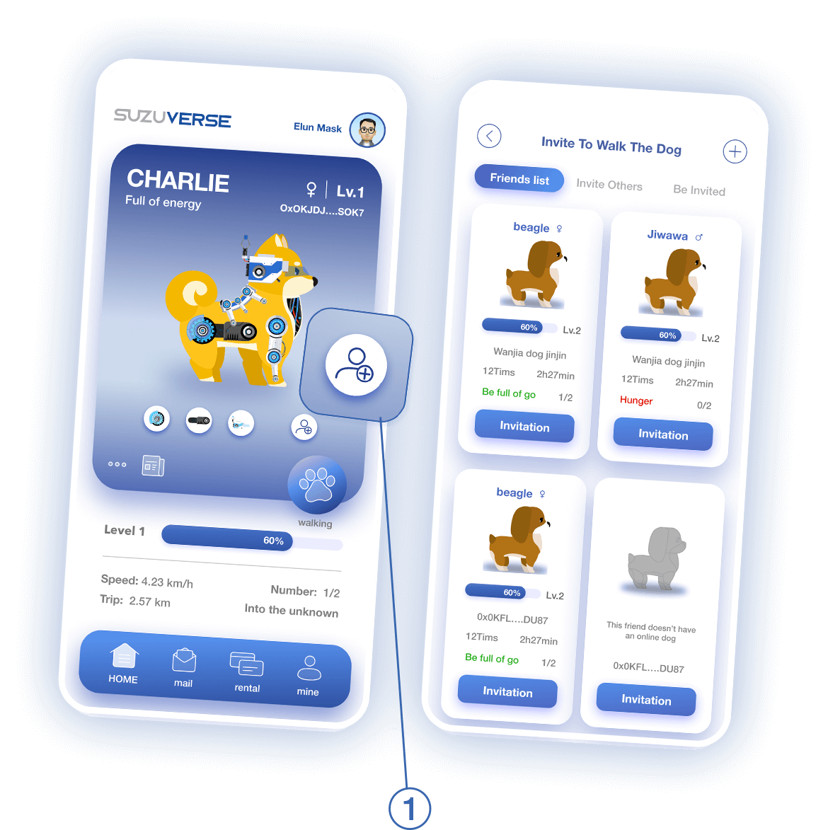 4. Move outdoor, invite your walking partners<br>and earn treasure box reward
